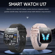 U17 1.85 inch Ultra-thin Curved Screen IP68 Sports Smart Watch(Rose Gold)