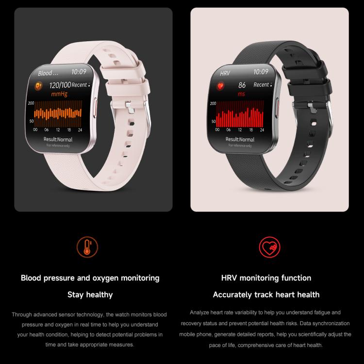 U17 1.85 inch Ultra-thin Curved Screen IP68 Sports Smart Watch(Rose Gold)