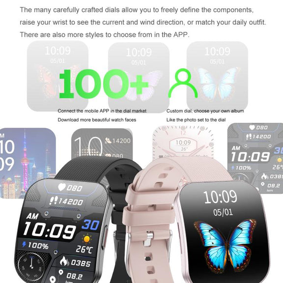 U17 1.85 inch Ultra-thin Curved Screen IP68 Sports Smart Watch(Rose Gold)