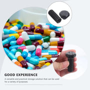 Portable Hexagonal Screw Medicine Storage Tank Pill Storage Box(Silver)
