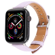 For Apple Watch 46mm / 49mm / 45mm / 44mm Silk Microfiber Leather Watch Band(Purple)