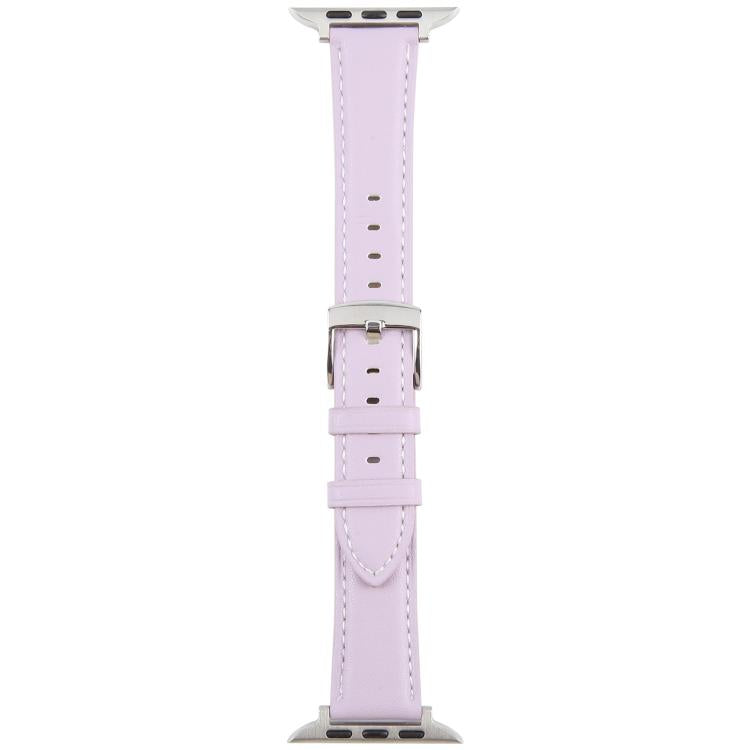 For Apple Watch 46mm / 49mm / 45mm / 44mm Silk Microfiber Leather Watch Band(Purple)