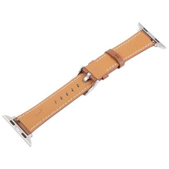 For Apple Watch 46mm / 49mm / 45mm / 44mm Silk Microfiber Leather Watch Band(Brown)