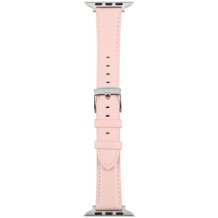 For Apple Watch 46mm / 49mm / 45mm / 44mm Silk Microfiber Leather Watch Band(Pink)