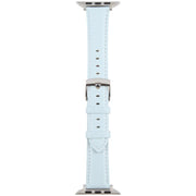 For Apple Watch 46mm / 49mm / 45mm / 44mm Silk Microfiber Leather Watch Band(Blue)