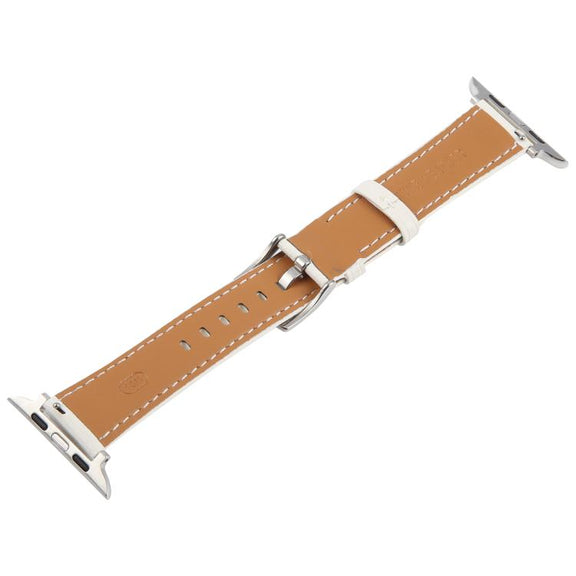 For Apple Watch 46mm / 49mm / 45mm / 44mm Silk Microfiber Leather Watch Band(White)