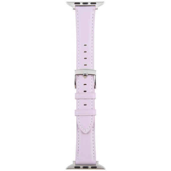 For Apple Watch 42mm / 41mm / 40mm / 38mm Silk Microfiber Leather Watch Band(Purple)
