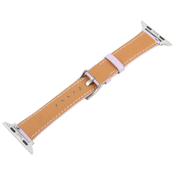 For Apple Watch 42mm / 41mm / 40mm / 38mm Silk Microfiber Leather Watch Band(Purple)