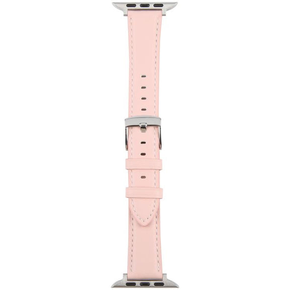 For Apple Watch 42mm / 41mm / 40mm / 38mm Silk Microfiber Leather Watch Band(Pink)