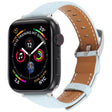 For Apple Watch 42mm / 41mm / 40mm / 38mm Silk Microfiber Leather Watch Band(Blue) - Watch Bands by PMC TechLife | Online Shopping South Africa | PMC TechLife | Buy Now Pay Later Mobicred