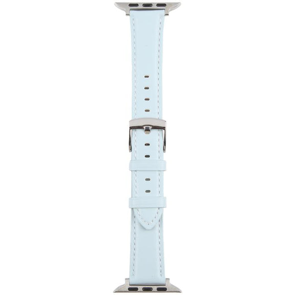 For Apple Watch 42mm / 41mm / 40mm / 38mm Silk Microfiber Leather Watch Band(Blue)