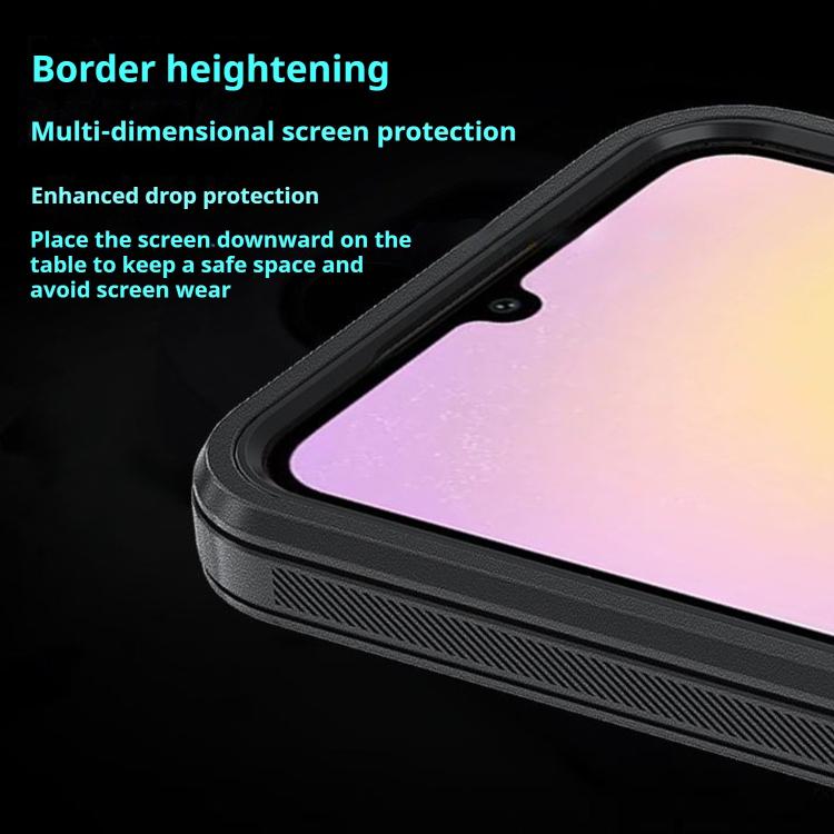 For iPhone 17 Air Kalebol Shockproof PC Hybrid TPU Phone Case with Back Clip(Black)