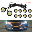 10 PCS 23mm 12LEDs SMD-4014 DC9-80V Motorcycle Eagle Eye Light(White Light) - Eagle Eye Lamps by PMC TechLife | Online Shopping South Africa | PMC TechLife | Buy Now Pay Later Mobicred
