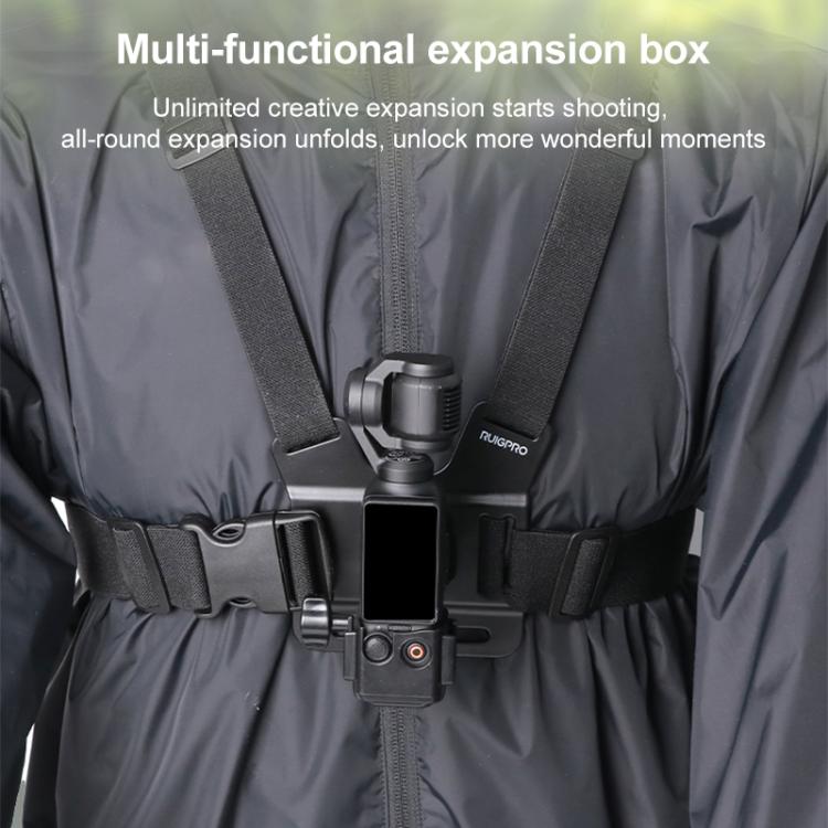 For DJI Osmo Pocket 3 Adapter Expansion Bracket Frame with Backpack Clip
