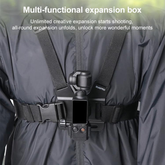 For DJI Osmo Pocket 3 Adapter Expansion Bracket Frame with Neck Bracket