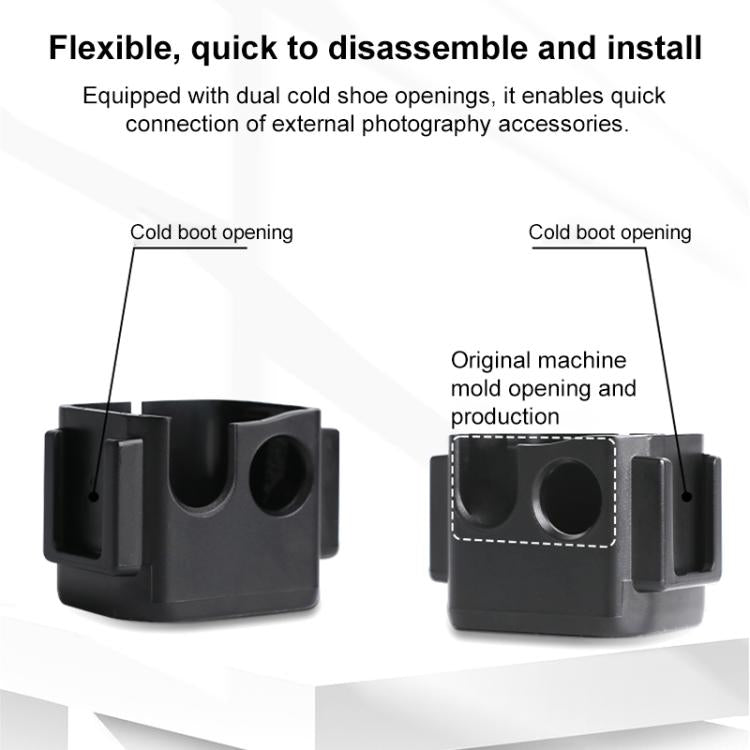 For DJI Osmo Pocket 3 Adapter Expansion Bracket Frame with Chest Strap