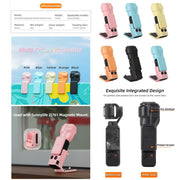 For DJI OSMO Pocket 3 Sunnylife Colorful Gimbal Cover Camera Protector Screen Protective Case(Blue)