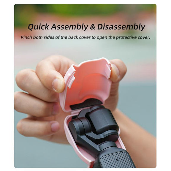 For DJI OSMO Pocket 3 Sunnylife Colorful Gimbal Cover Camera Protector Screen Protective Case(Yellow)