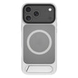 For iPhone 17 Pro Kalebol MagSafe Invisible Tilt Holder PC Hybrid TPU Case(Grey White) - iPhone 17 Pro Cases by Kalebol | Online Shopping South Africa | PMC TechLife | Buy Now Pay Later Mobicred