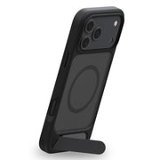 For iPhone 17 Pro Kalebol MagSafe Invisible Tilt Holder PC Hybrid TPU Case(Black)