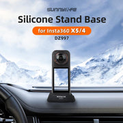 For Insta360 X5 / X4 Sunnylife Silicone Stand Base Tabletop Base(Black)