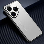 For Huawei Pura 80 5G Frosted Metal Phone Case(Silver)