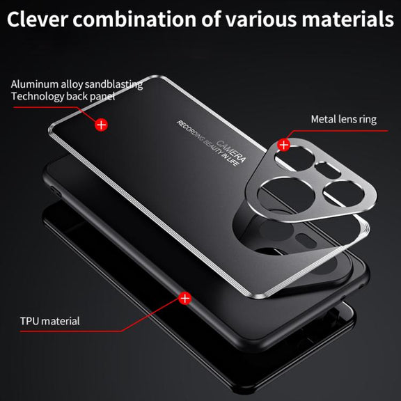 For Huawei Pura 80 5G Frosted Metal Phone Case(Silver)