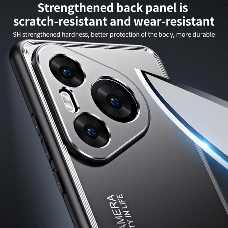 For Huawei Pura 80 5G Frosted Metal Phone Case(Blue)