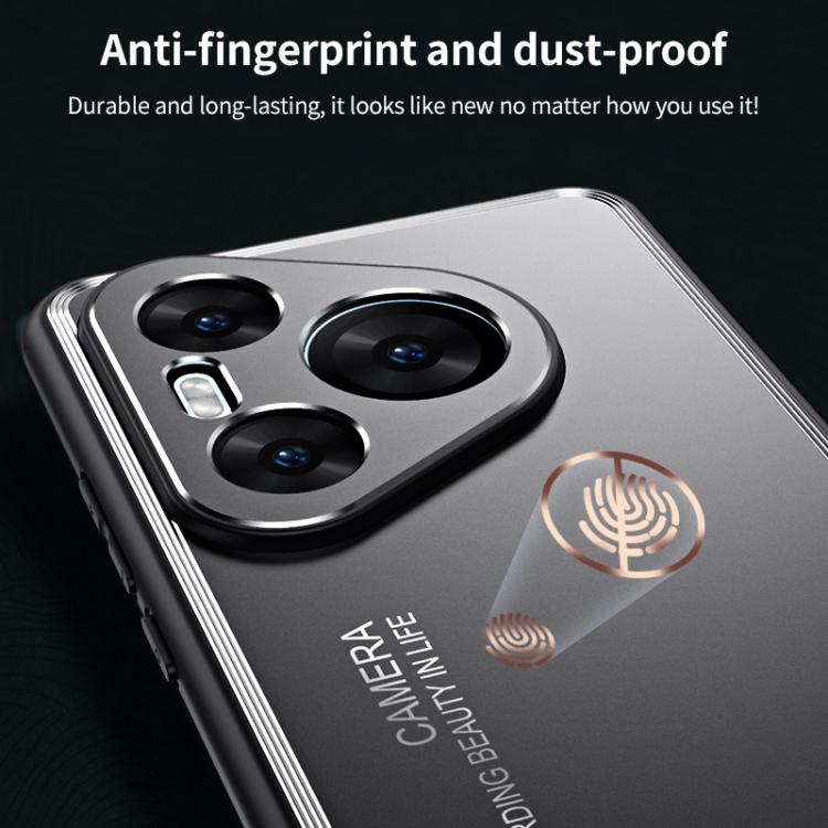 For Huawei Pura 80 5G Frosted Metal Phone Case(Blue)
