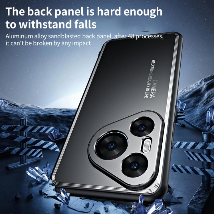 For Huawei Pura 80 5G Frosted Metal Phone Case(Black)