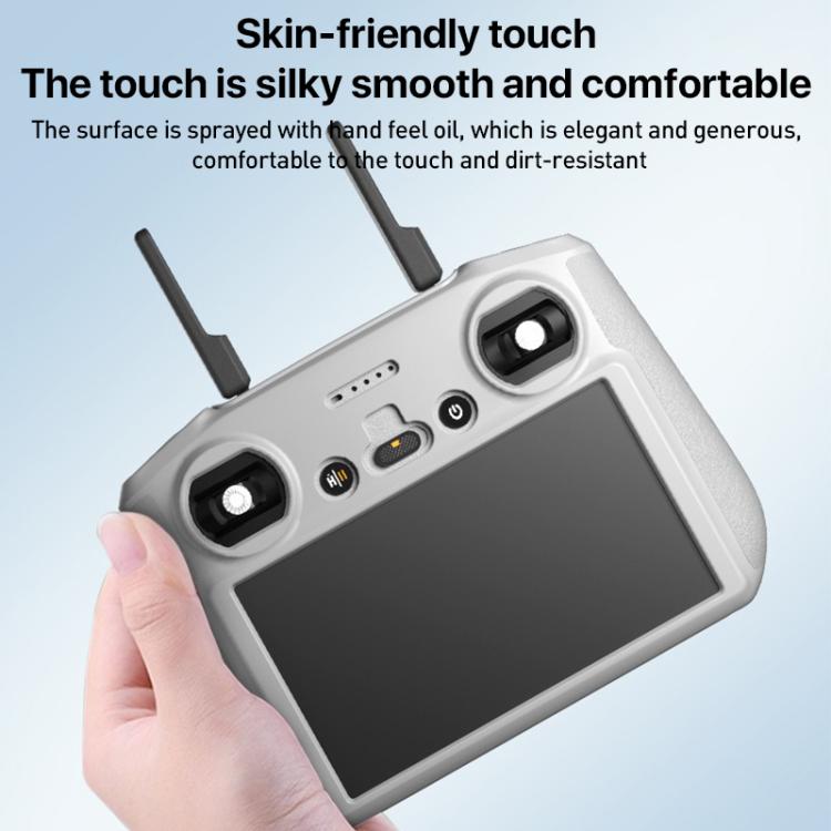 For DJI RC 2 Remote Control Shockproof Anti-scratch Silicone Case(Grey)