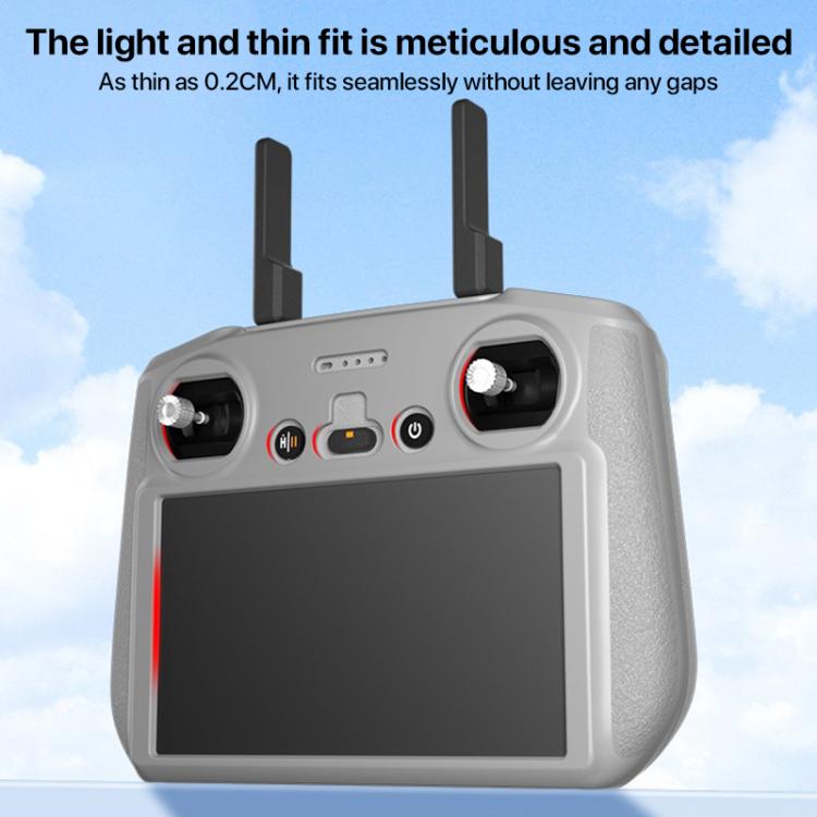 For DJI RC 2 Remote Control Shockproof Anti-scratch Silicone Case(Black)
