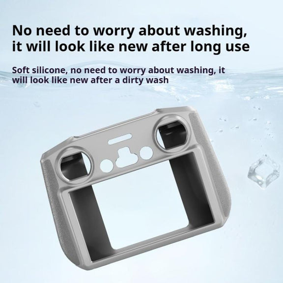 For DJI RC 2 Remote Control Shockproof Anti-scratch Silicone Case(Grey)