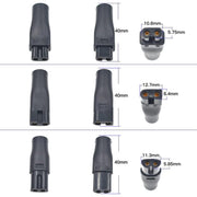 8pcs / Set DC 5.5 x 2.1mm Female to Shaver Interface Charging Adapter Converter