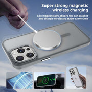 For iPhone 17 Pro Kalebol Metal Lens Frame MagSafe Frosted PC Phone Case(Black)