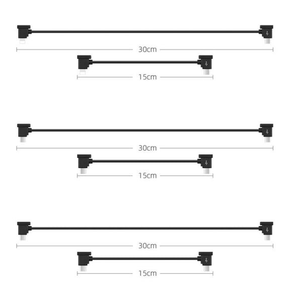 BRDRC Converting Data Cable for DJI Mini 4 Pro / Mavic 3 / Air 2 / Air 2S, Type:30cm Type-C to Type-C