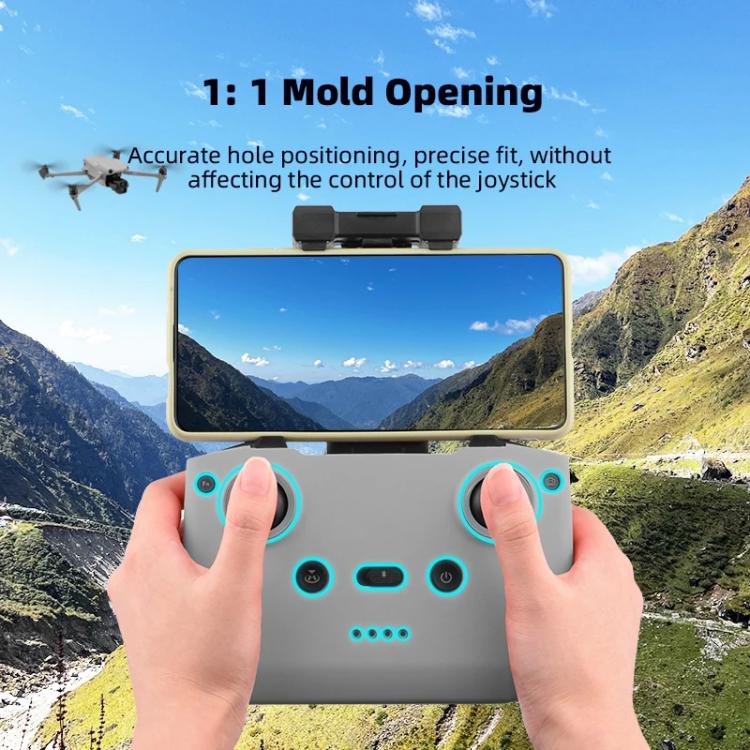 For DJI RC-N2 / RC-N1 BRDRC Remote Control Shockproof Anti-scratch Silicone Case(Black)