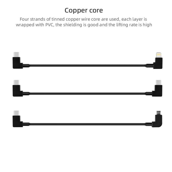 BRDRC Data Cable for DJI Mavic Air 2 / Air 2S / Mini 2, Type:30cm Type-C to 8 Pin