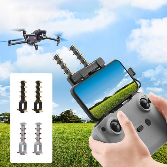 For DJI Mavic 3 / Air 2 / Air 2S / Mini 2 BRDRC Remote Controller Copper Yagi-Uda Antenna Signal Enhancer(Black)