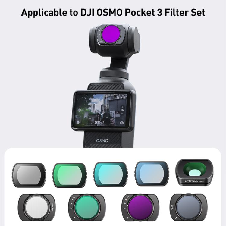 For DJI Osmo Pocket 3 Camera Lens Filter, Filter:ND8