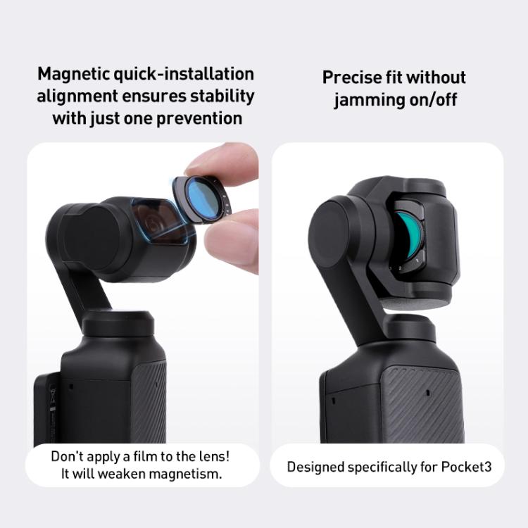 For DJI Osmo Pocket 3 Camera Lens Filter, Filter:NIGHT