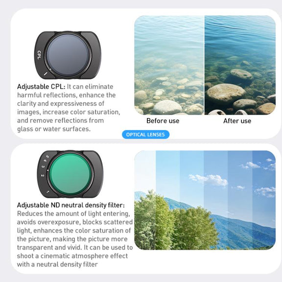 For DJI Osmo Pocket 3 Camera Lens Filter, Filter:UV