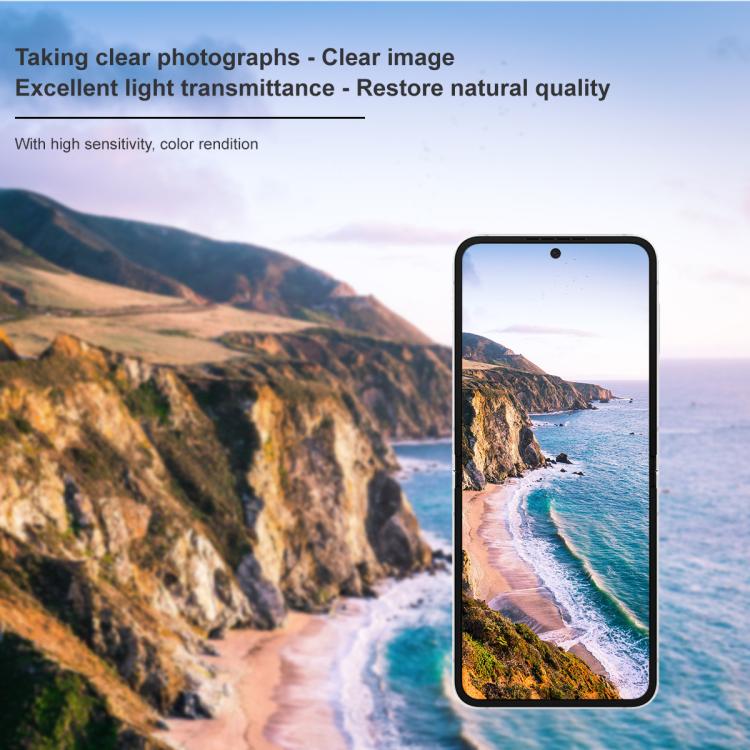 For Samsung Galaxy Z Flip7 FE 1 Sets imak Lens Film + Glass Rear Screen Sticker