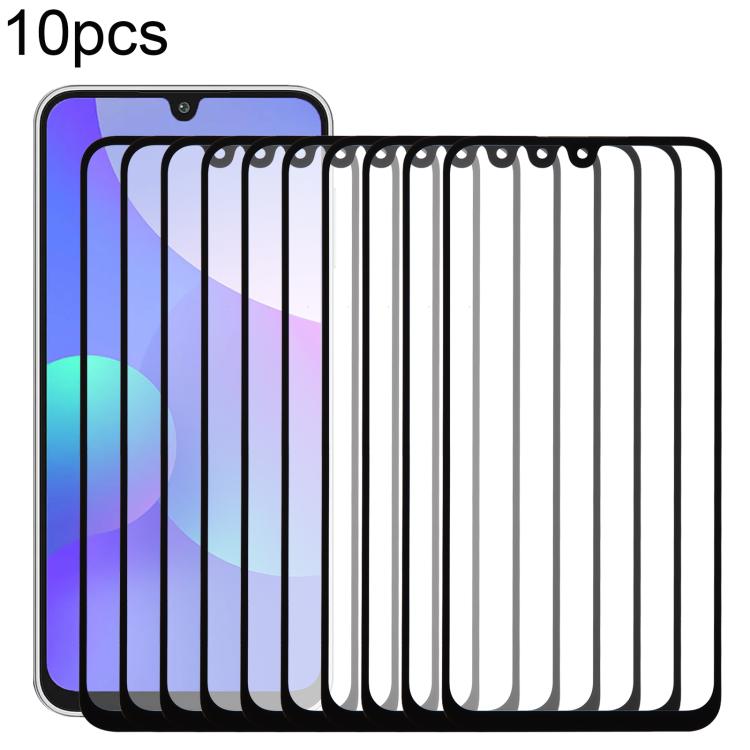 For Samsung Galaxy F16 SM-E166P 10pcs Front Screen Outer Glass Lens with OCA Optically Clear Adhesive