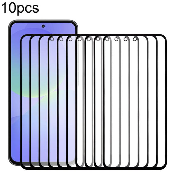 For Samsung Galaxy A36 SM-A366B 10pcs Front Screen Outer Glass Lens with OCA Optically Clear Adhesive