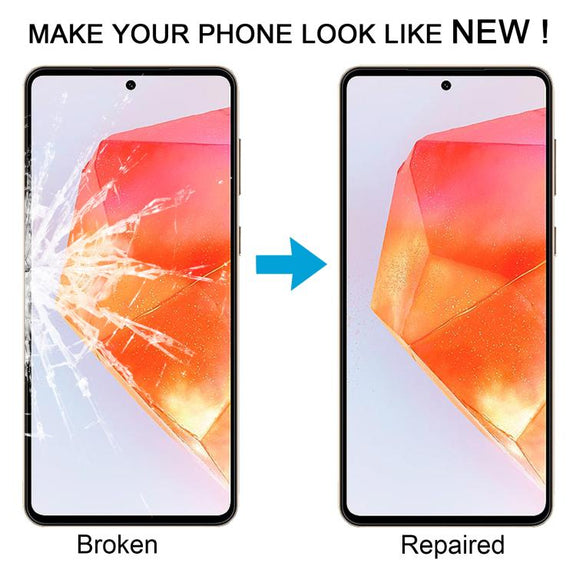For Samsung Galaxy C55 SM-C556B 10pcs Front Screen Outer Glass Lens with OCA Optically Clear Adhesive