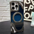 For iPhone 15 Pro Metal Frameless 360 Degree Rotation Holder MagSafe Phone Case(Titanium Color) - free shipping - PMC TechLife - Order now!
