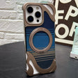 For iPhone 15 Pro Metal Frameless 360 Degree Rotation Holder MagSafe Phone Case(Dessert Gold) - free shipping - PMC TechLife - Order now!