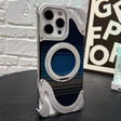 For iPhone 16 Pro Max Metal Frameless 360 Degree Rotation Holder MagSafe Phone Case(Silver) - free shipping - PMC TechLife - Order now!