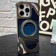 For iPhone 16 Pro Max Metal Frameless 360 Degree Rotation Holder MagSafe Phone Case(Titanium Color) - free shipping - PMC TechLife - Order now!